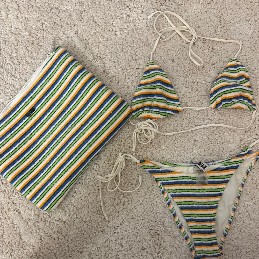 Triangl Multicolor Striped Bikini